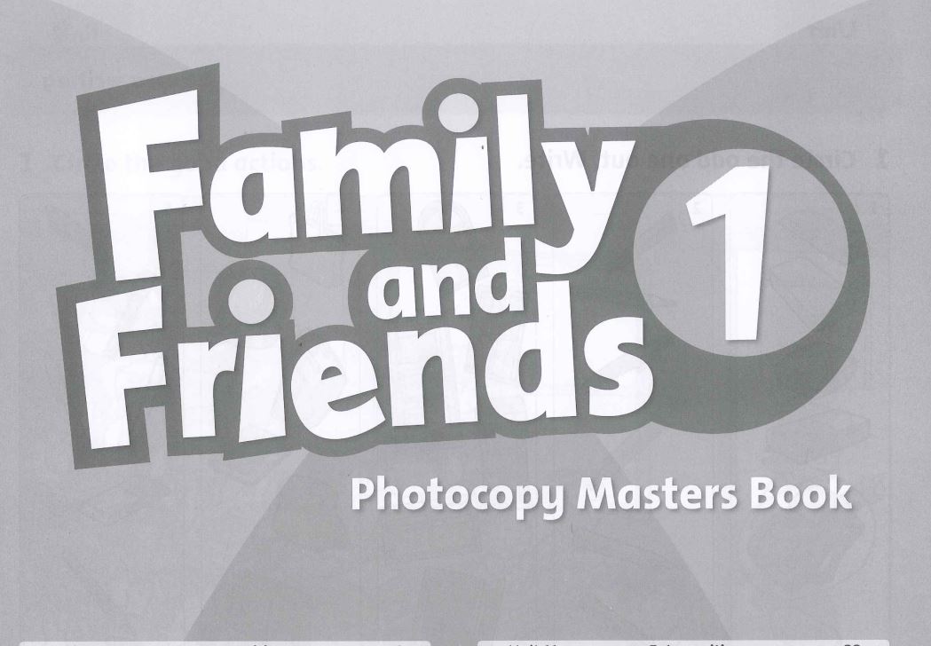 Family and Friends 1 Photocopy Masters Book full